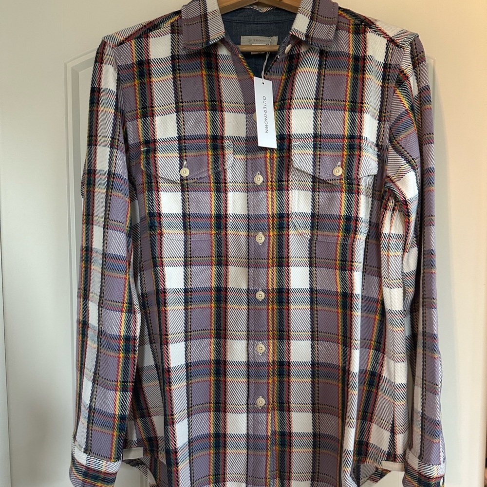 Outerknown blanket plaid button down